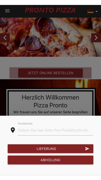 Pronto Pizza Luenen Screenshot
