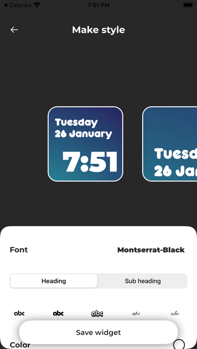 Screenshot #1 pour Date and Time Widget