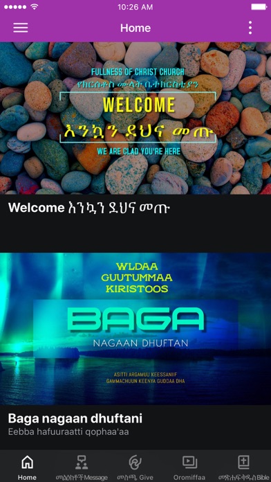 Fullness of Christ church Screenshot