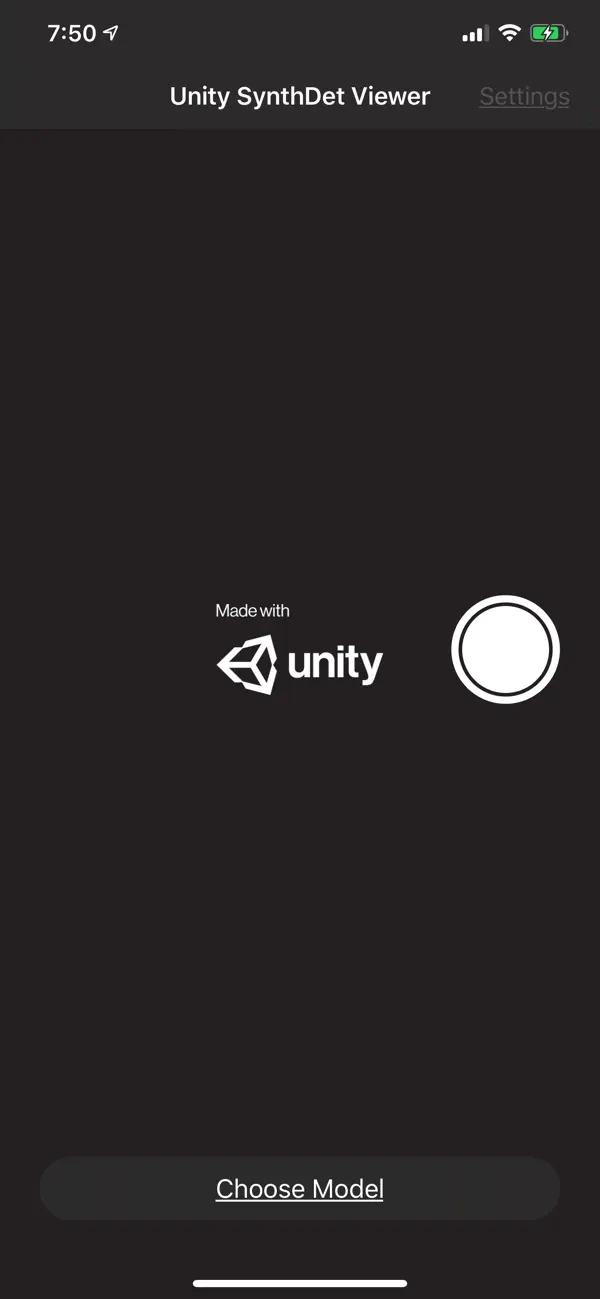 #1. SynthDet Viewer (iOS) Ved: Unity Technologies ApS