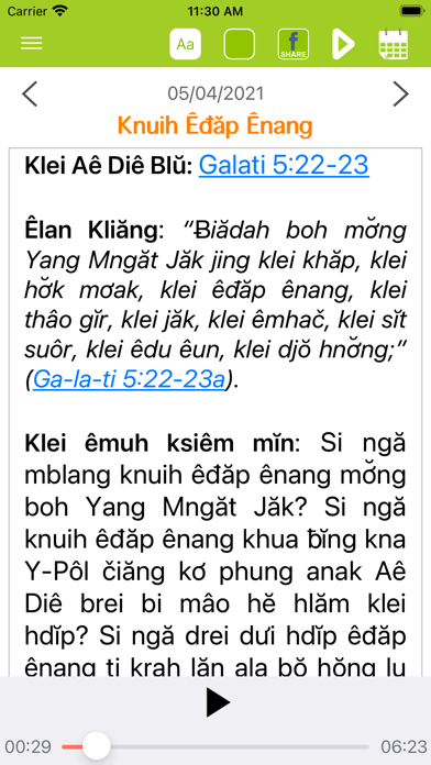 Bài Học Kinh Thánh Tiếng Ê-đê Screenshot
