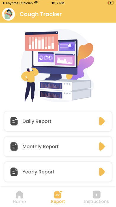 Cough Tracker & Reporting Screenshot