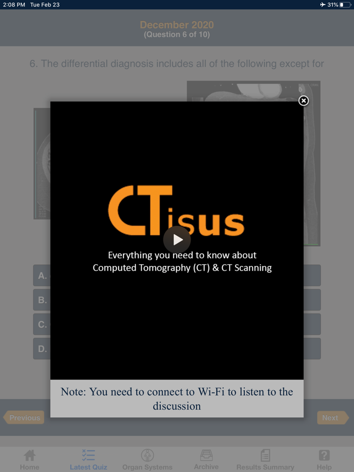 CTisus iQuiz The HD Edition