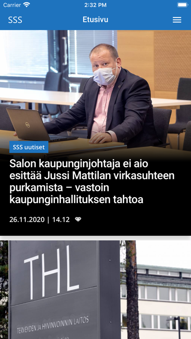 Salon Seudun Sanomat -sovellus Screenshot
