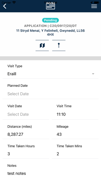 Planning App Screenshot