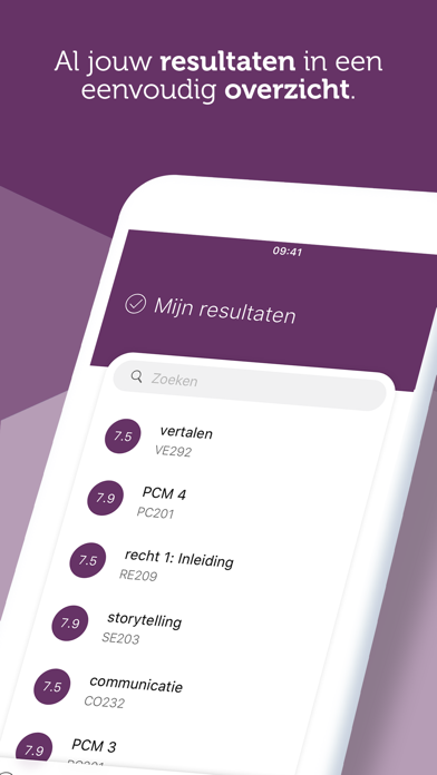 MijnFontys iPhone app afbeelding 3