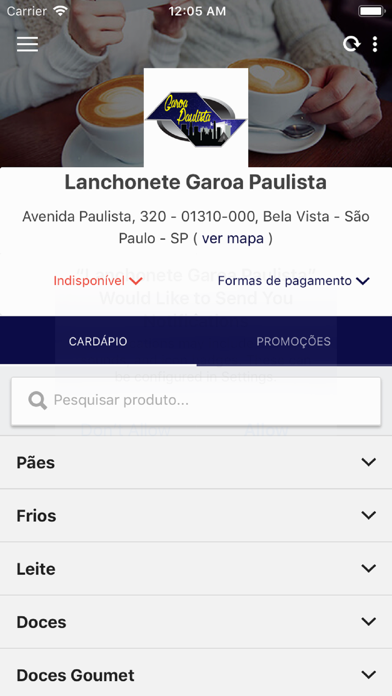 Lanchonete Garoa Paulista Screenshot 2 - AppWisp.com Lanchonete Garoa Paulista Screenshot 2 - AppWisp.com