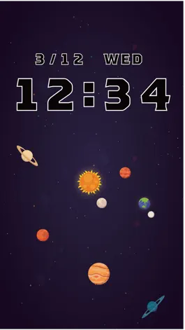 Game screenshot Space Clock -digital clock- mod apk