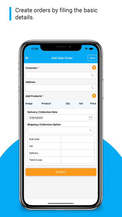 JustSell Sales Rep Screenshot