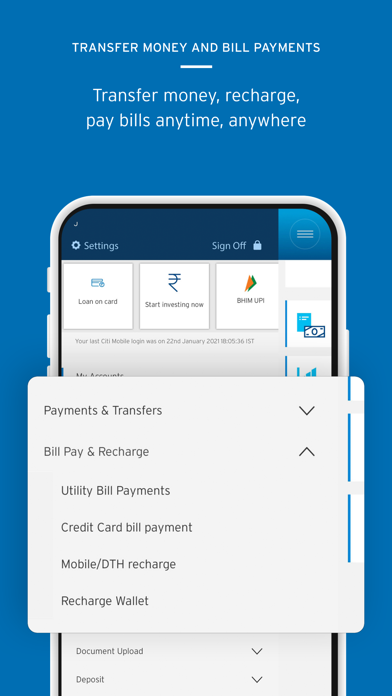 Citibank IN Screenshot