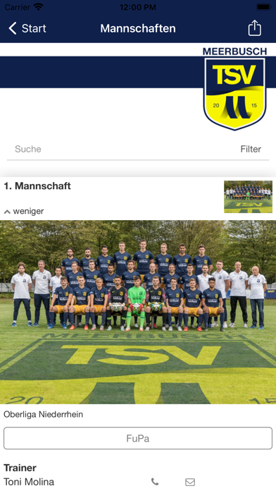 TSV Meerbusch e.V. (Fussball) Screenshot