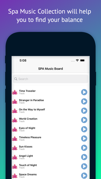 Spa Music Board for Yoga Screenshot