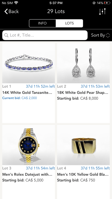 Federal Auction Service Screenshot
