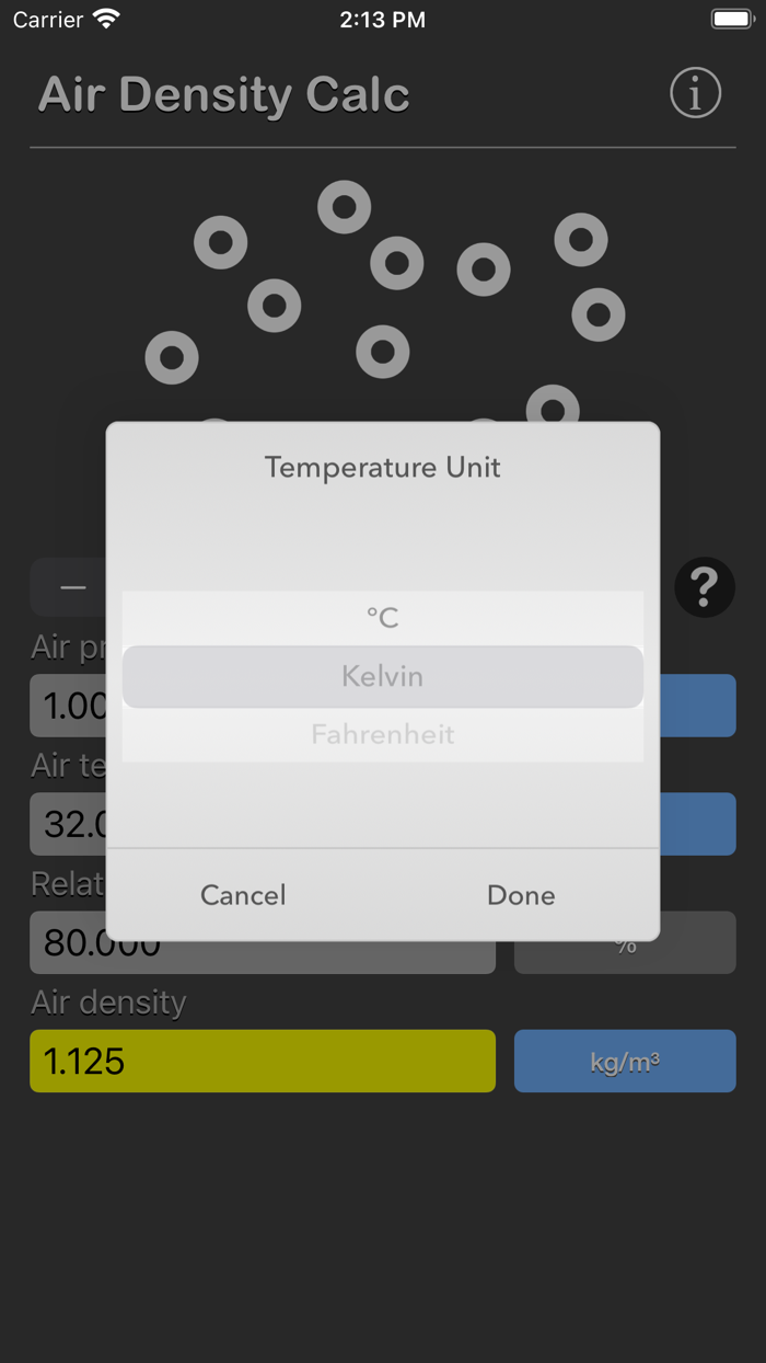 Air Density Calculator