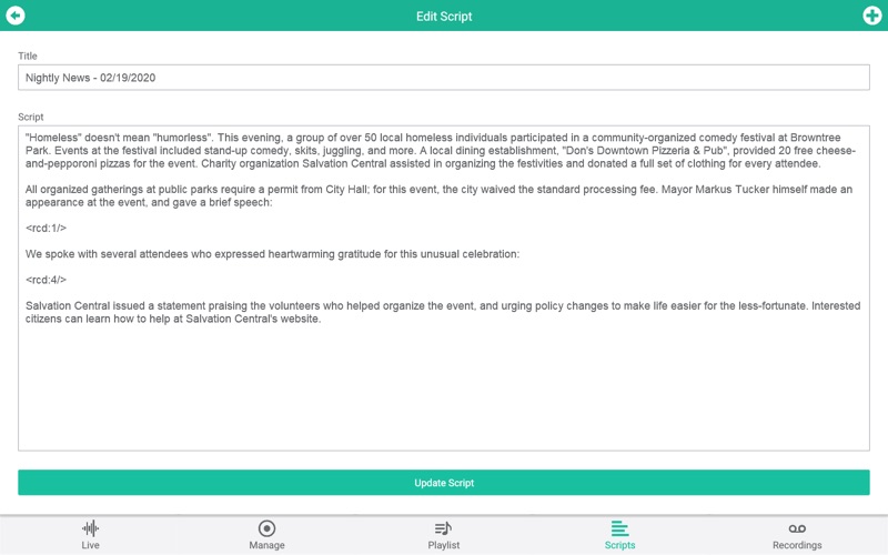 App screenshot