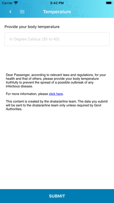 dnata ezyBoard Screenshot