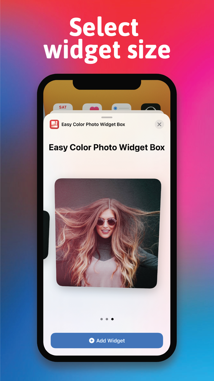 Easy Color Photo Widget Box