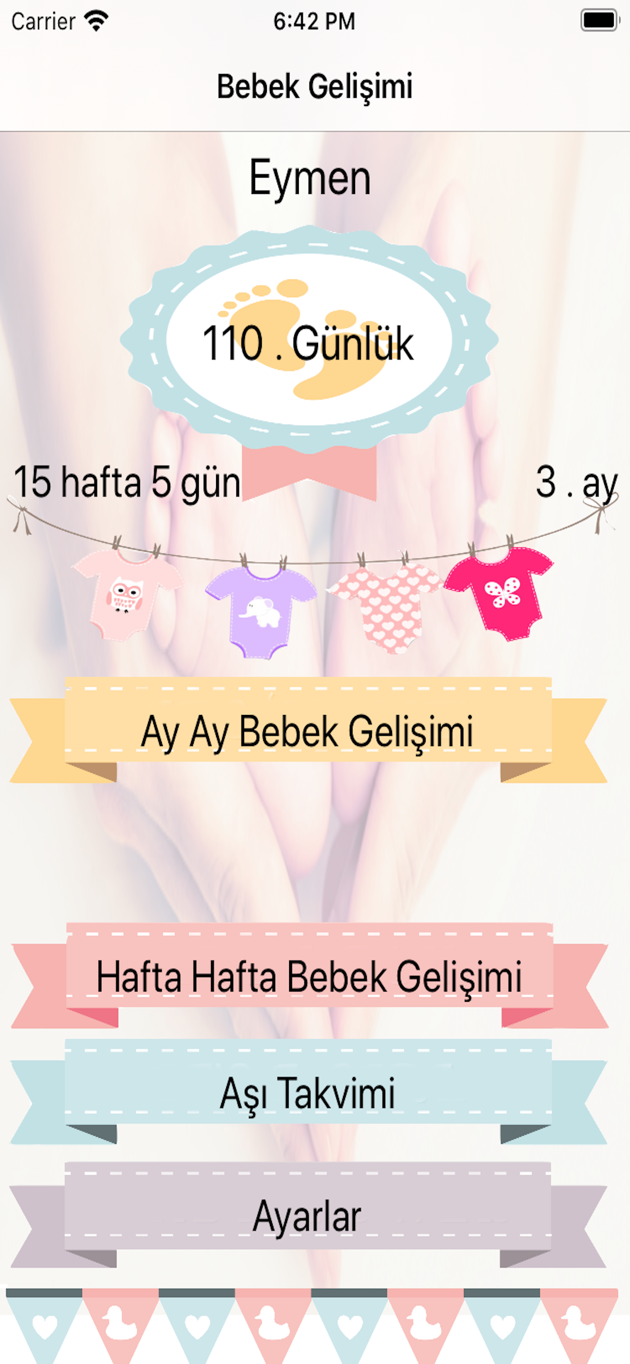 Bebek Gelişimi Hafta Hafta