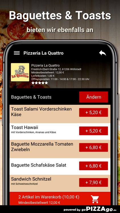 Pizzeria La Quattro Wöllstadt screenshot-5