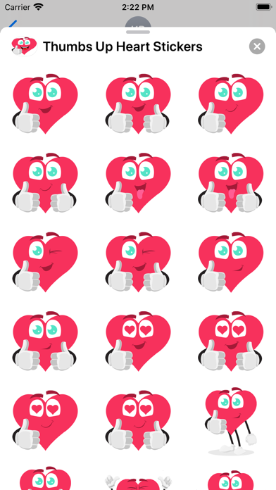Thumbs Up Heart Stickers Screenshot 2 - AppWisp.com Thumbs Up Heart Stickers Screenshot 2 - AppWisp.com