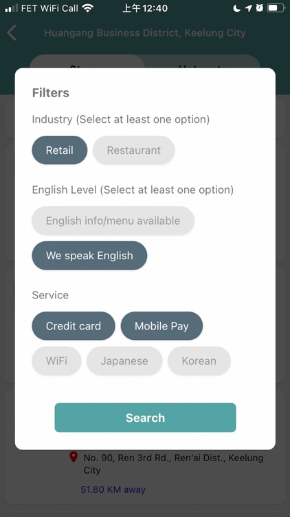 English-friendly shop to go