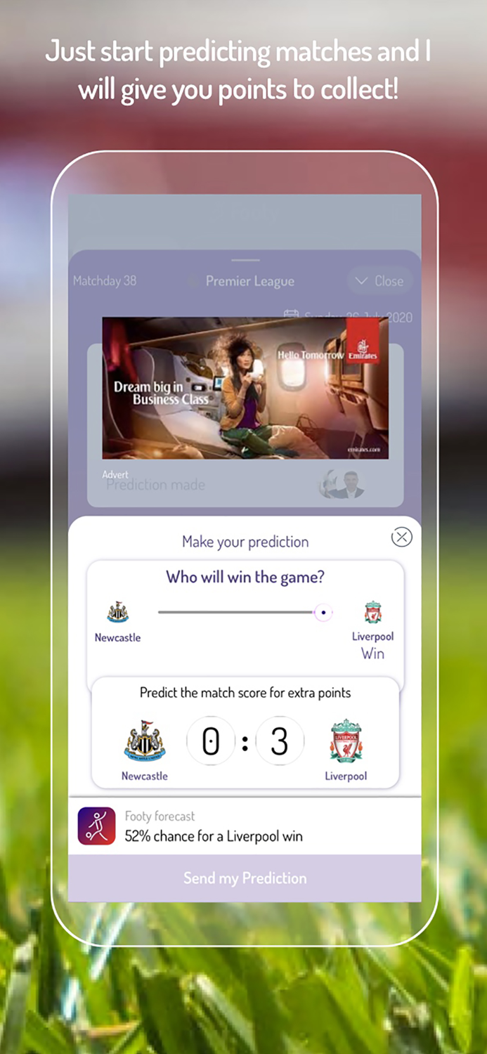 Footy Fan predict games and win