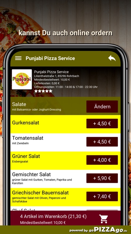 Punjabi Pizza Service Rohrbach screenshot-4