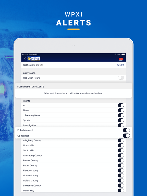 WPXI Channel 11 iPad screenshot 6 - News app