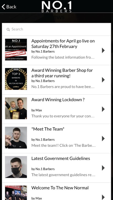 No 1 Barbers Screenshot