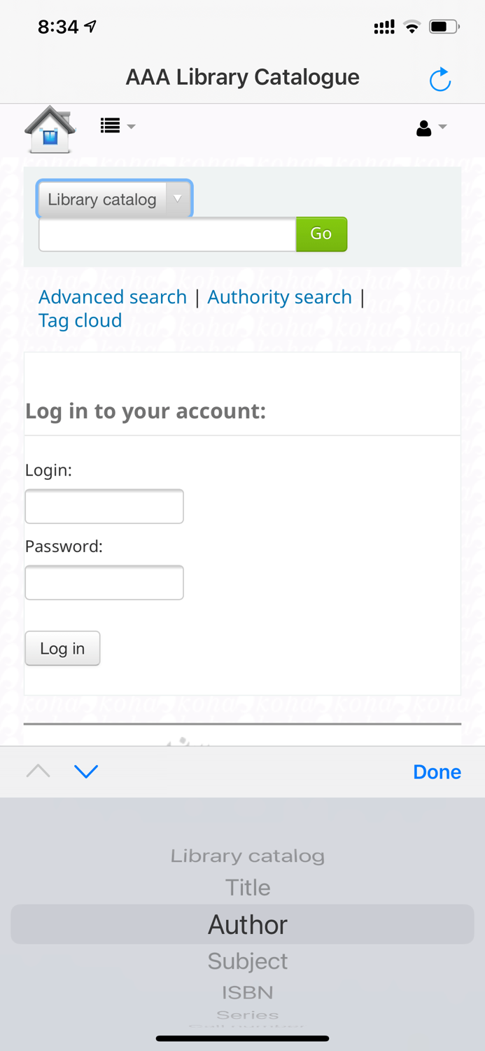 AAA Library Catalogue