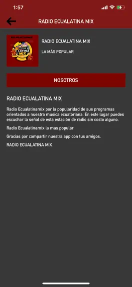 Game screenshot RADIO ECUALATINA MIX apk