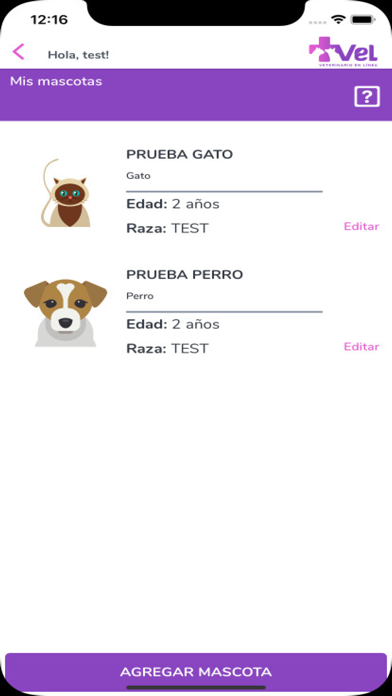 VETERINARIO EN LINEA Screenshot