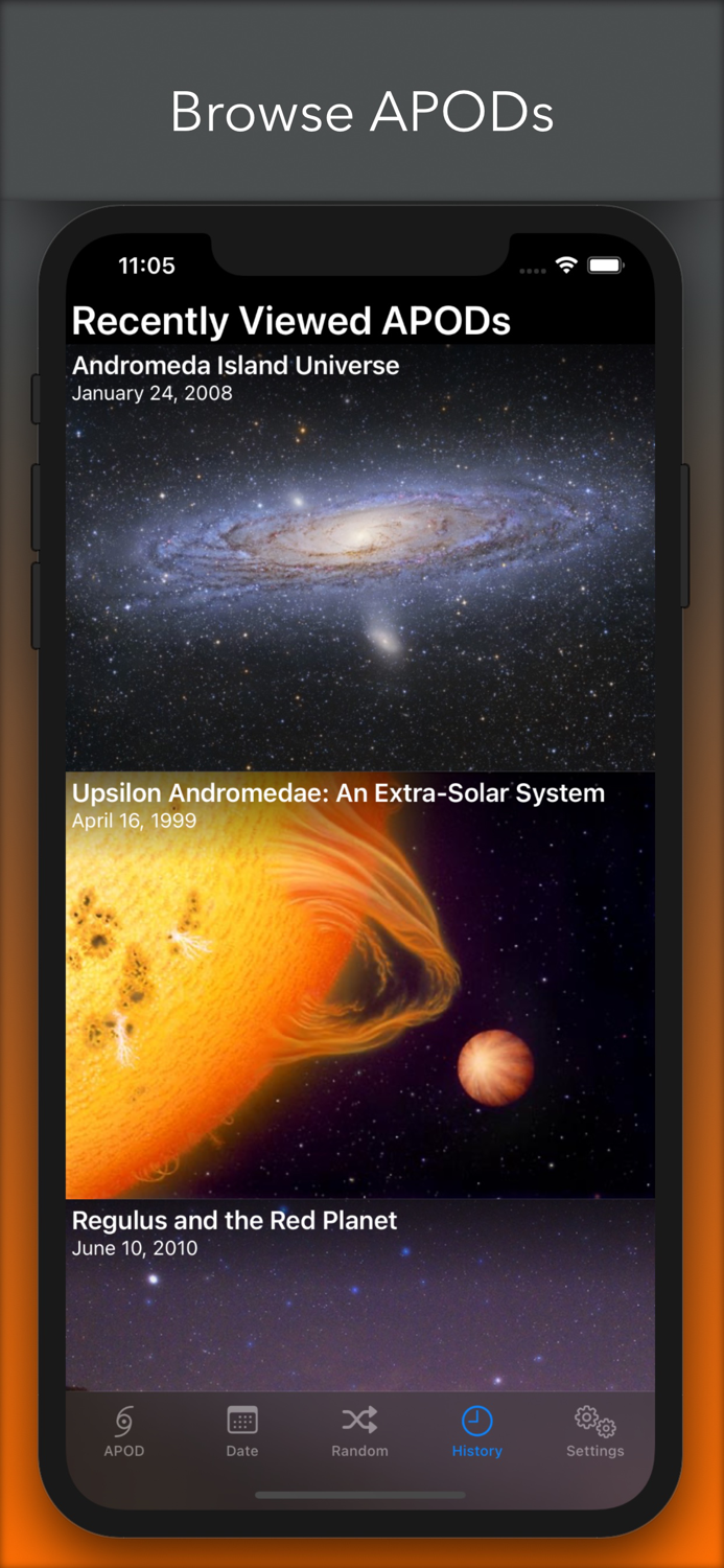 APOD Astronomy Pics and Widget