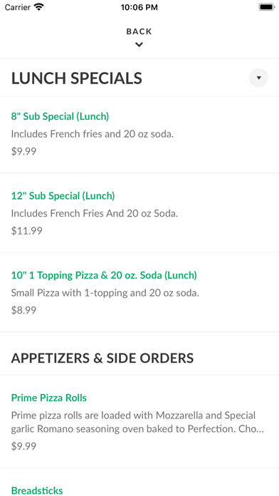 Prime Pizza & Grill Screenshot