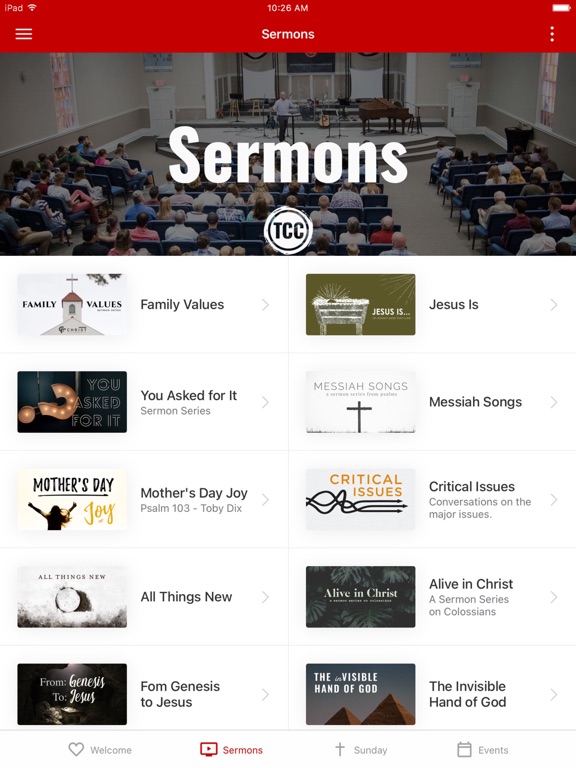 Christ Fellowship Cherrydale iPad screenshot 2 - Lifestyle app