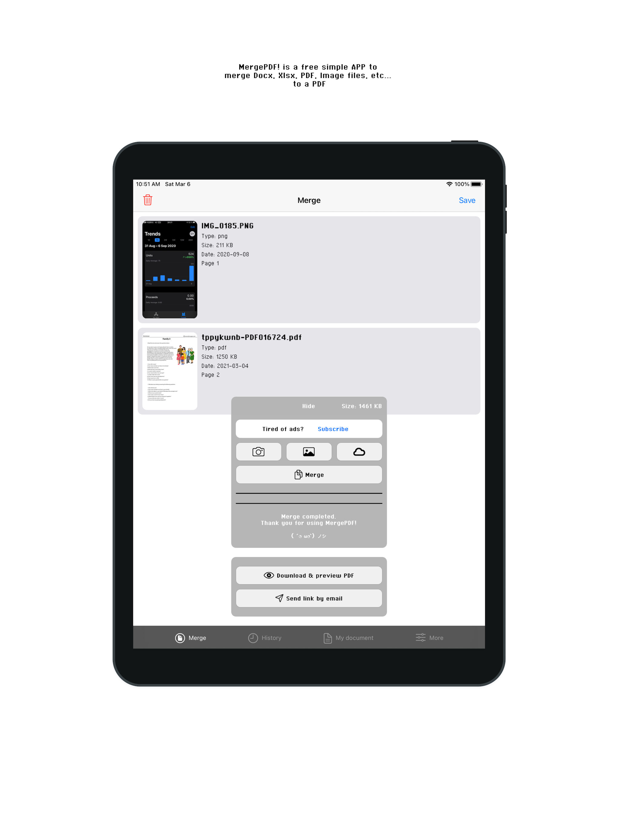 MergePdf! screenshot 4