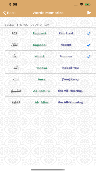 Prophets 40 Duas Screenshot
