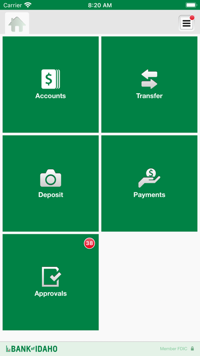 Bank of Idaho Biz Mobile Screenshot