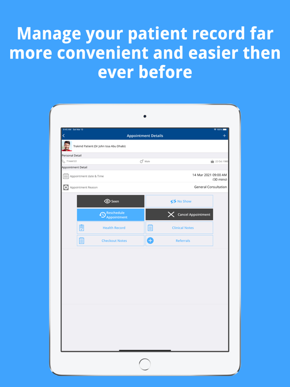 Screenshot #5 pour trakMD: Doctor App