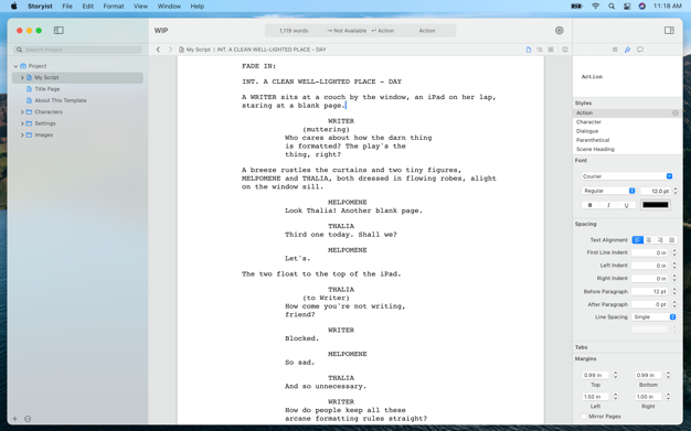 Storyist 4 Screenshot 3