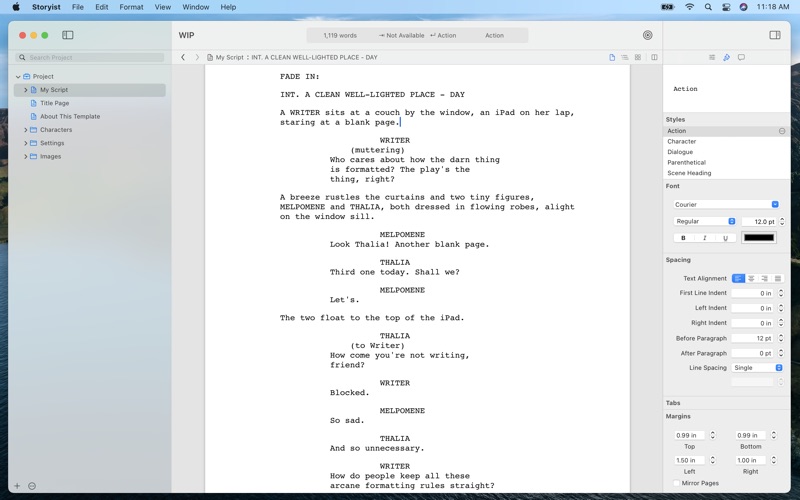 Storyist 4 Screenshot