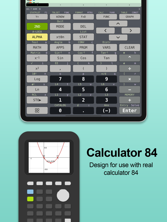 Screenshot #4 pour Calculatrice graphique 84