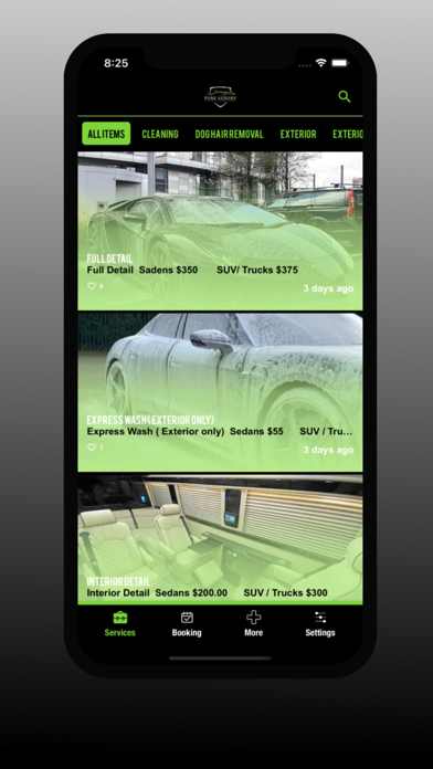 PURE LUXURY MOBILE DETAIL SPA Screenshot