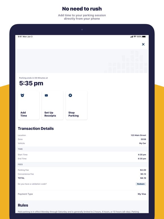 GoTucsonParking iPad screenshot