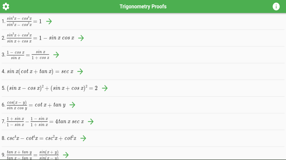 #1. Trigonometry Identities Proofs (iOS) 由: H3 Apps, LLC