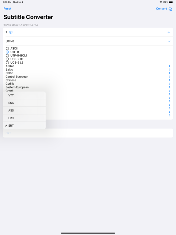 Screenshot #4 pour Convertir les sous-titres