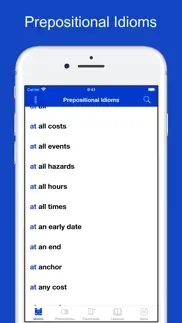 english prepositional idioms iphone screenshot 1
