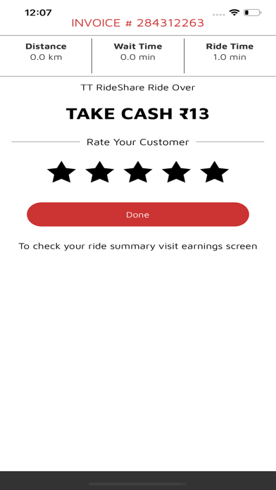 TT RideShare Driver Screenshot