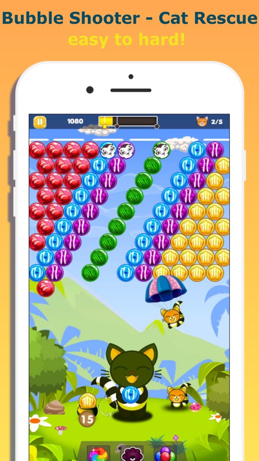 #2. Bubble Shooter - Cat Rescue (iOS) 由: Lam Nguyen