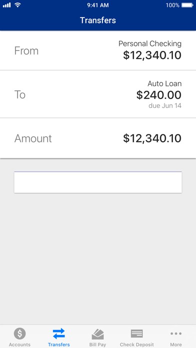 Allegiance Credit Union Screenshot